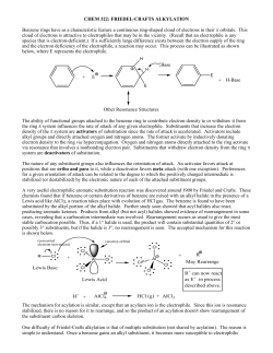 FRIEDEL-CRAFTS ALKYLATION
