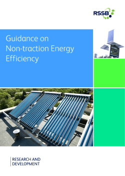 Non &ndash; traction energy guidance