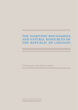 the maritime boundaries and natural resources of the