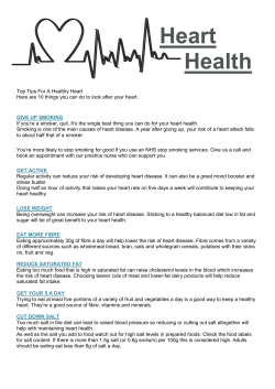 Heart Health - The Parks Medical Practice