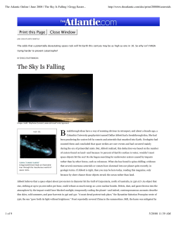 The Sky Is Falling - The Large Synoptic Survey Telescope