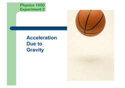 Acceleration Due to Gravity