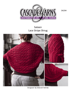 Sateen Lace Stripe Shrug