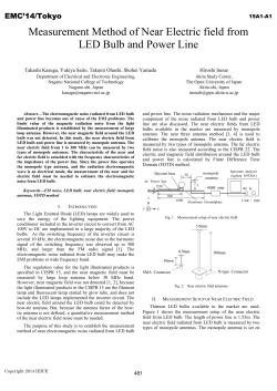 Measurement Method of Near Electric field from LED Bulb