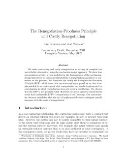 The Renegotiation-Proofness Principle and Costly Renegotiation