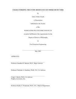 CHARACTERIZING THE ENTRY RESISTANCE OF SMOKE