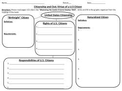 Citizenship and civic virtue graphic organizer 2014