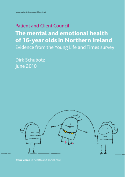 The mental and emotional health of 16-year olds in Northern