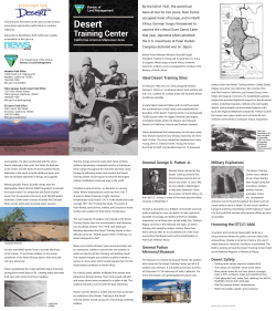 Desert Training Center - Bureau of Land Management