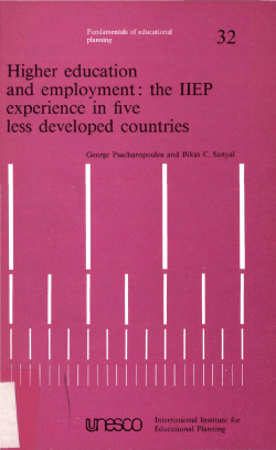 Higher education and employment: the IIEP experience in five less