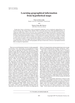 Learning geographical information from hypothetical maps