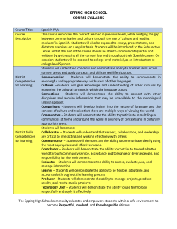 Course Title - Epping School District