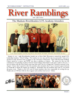 newsletter 01-2012 - Mankato Riverblenders Website