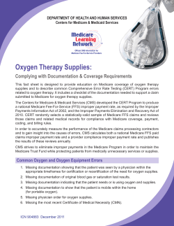 Oxygen Therapy Supplies: Complying with