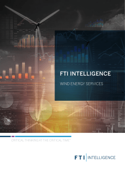 read brochure - FTI Consulting