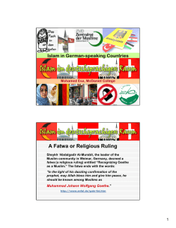 A Fatwa or Religious Ruling