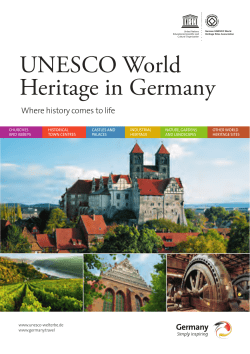 German UNESCO World Heritage Sites