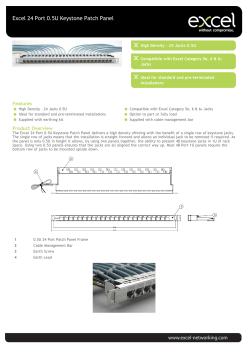Excel 24 Port 0.5U Keystone Patch Panel