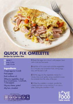 quick fix omelette - West London Waste