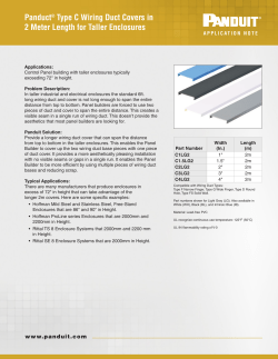 Panduct&reg; Type C Wiring Duct Covers in 2 Meter Length for