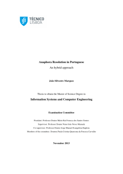 Anaphora Resolution in Portuguese An hybrid