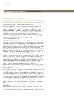 Actuating Equity - The University of Texas at Austin