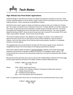 High Altitude Gas-Fired Heater Applications