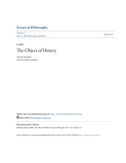 The Object of History
