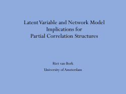 What do Latent Variable Models and Network Models Imply about