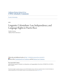Law, Independence, and Language Rights in Puerto Rico