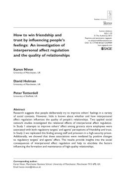 How to win friendship and trust by influencing people`s