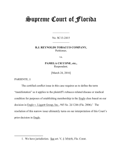 SC13-2415 Opinion - Florida Supreme Court
