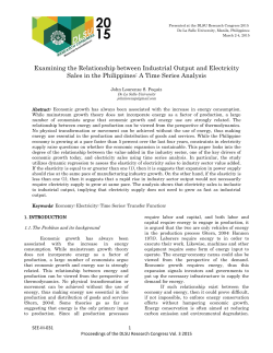 Examining the Relationship between Industrial Output and Electricity