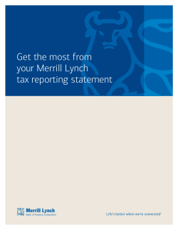 Get the most from your Merrill Lynch tax reporting statement