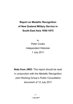 South-East Asia 1950-1975 Report of Research Findings