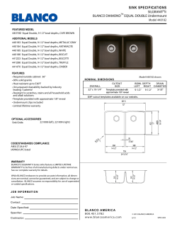 SILGRANIT II BLANCO DIAMOND EQUAL DOUBLE Undermount .
