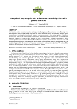 Analysis of frequency-domain active noise control algorithm with