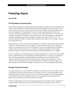 Freezing Injury