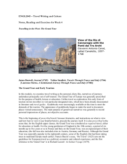 ENGL2045 &ndash; Travel Writing and Culture Notes, Reading and