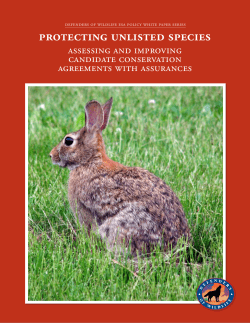 Protecting Unlisted sPecies