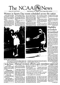 The NCAA News