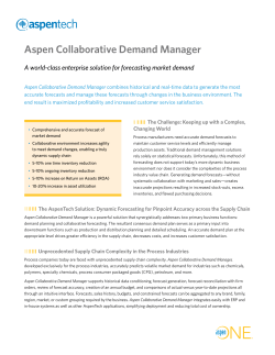 Aspen Collaborative Demand Manager