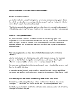 Mandatory Alcohol Interlocks