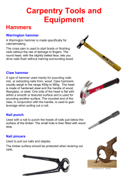Carpentry Tools and Equipment
