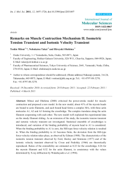 Remarks on Muscle Contraction Mechanism II. Isometric Tension