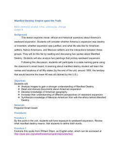 Manifest Destiny: Empire upon the Trails