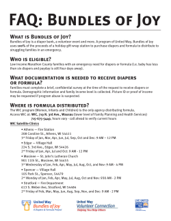 FAQ: Bundles of Joy - United Way of Marathon County
