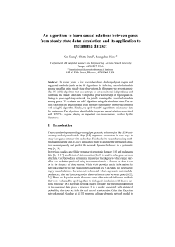 An algorithm to learn causal connection between