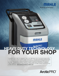 ACX1180C Brochure - MAHLE Service Solutions