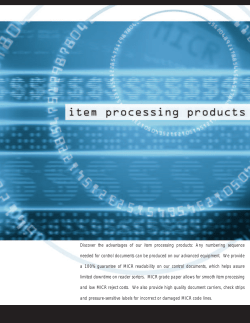 Item Processing Products